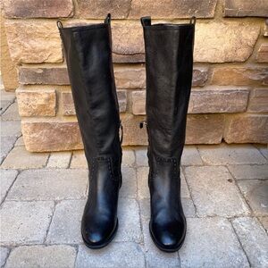 Sam Edelman Prina Riding Boots Studded Leather sz 7